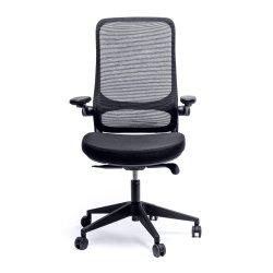 Salerno kontorstol, mesh ryg, sort