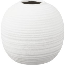 House Nordic Vase, Hvid, Ø30, keramik