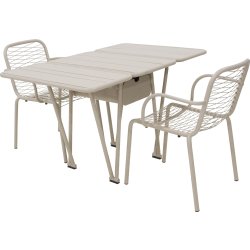 Ivy Foldebord + 2 stole Ivy Wire, Taupe