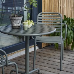 Ivy Cafébord ø76 cm, Olivengrøn