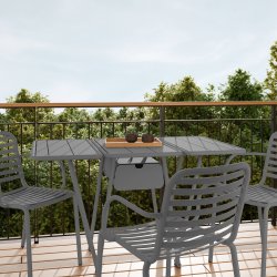 Ivy Foldebord 54-126x78x73cm, Antracit