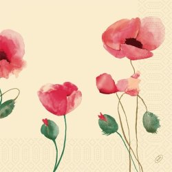 Duni Middagsservett, 3-lager, Poppy Charm, 250 st.