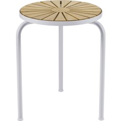 Marguerit Taburet ø32 x h44,5cm, Hvid