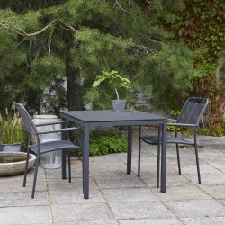 Pure Havebord L82cm + 2 stole Verona, Antracit