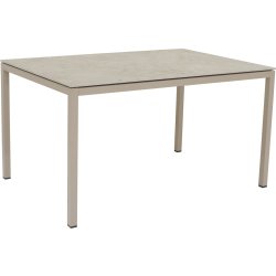 Terra Havebord L132 cm, keramik top, Taupe