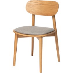 NordicLine kantinesæt m/4 stole m/polstring, eg