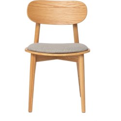 NordicLine kantinesæt m/4 stole m/polstring, eg