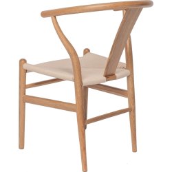 NordicLine kantinestol, eg/flettet sæde