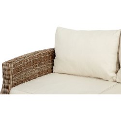 Gotland Loungesofa med hynder, 3 personer, natur