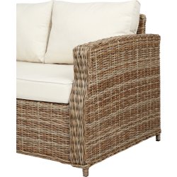 Gotland Loungesofa med hynder, 3 personer, natur