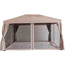 Julio Pavillon luksus, stål/polyester, 3x4m, beige