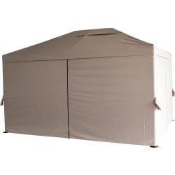 Julio Pavillon luksus, stål/polyester, 3x4m, beige