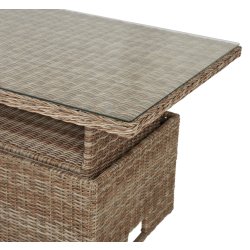 Gotland Havebord justerbart, 134x84cm, natur