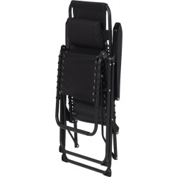 Roseline Havestol, foldbar, sort