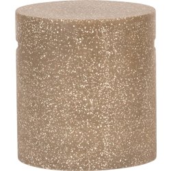 Steen Skammel, Ø37xH40cm, brun terrazzo