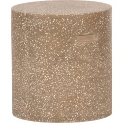 Steen Skammel, Ø37xH40cm, brun terrazzo