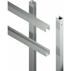 Plus Artura Komposithegn, glas 37cm, grå, 90x175cm