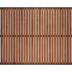 Plus Saga Træhegn, Thermowood, 150x120 cm.