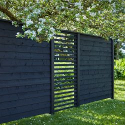 Plus Klink Profilhegn, sort, 174x166 cm.