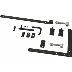 Plus Klink enkeltlåge, sort, 100x163 cm.