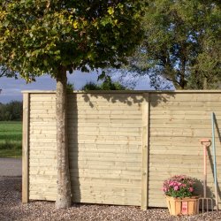 Plus Plank Profilhegn, glas 44,6, natur, 174x163cm