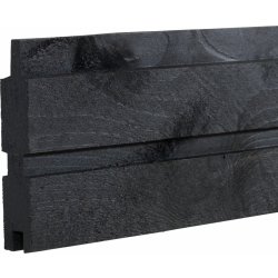 Plus Plank Profilhegn, sort, 174x203 cm.