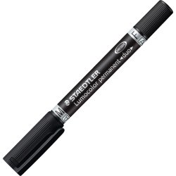 Staedtler 348 Duo Permanent Marker | Sort