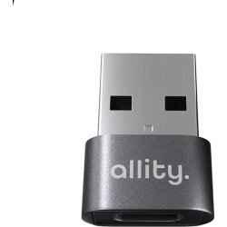 Allity ABA-101 OTG USB-C til USB-A adapter, grå