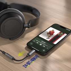 Allity ABA-200 USB-C til jack 3,5mm adapter, grå