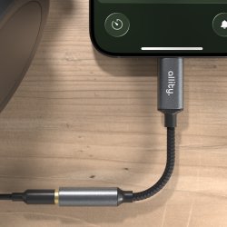 Allity ABA-200 USB-C til jack 3,5mm adapter, grå