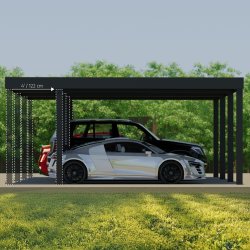 Palram Canopia Carport Oslo 2 biler, 6x6 meter