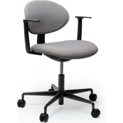 Roma konferencestol m/armlæn og tilt, grå