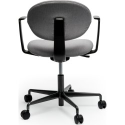 Roma konferencestol m/armlæn og tilt, grå