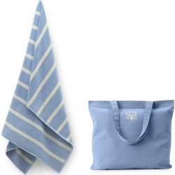 Georg Jensen Damask Sea Badelagen 100x150 cerulean