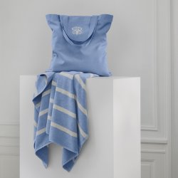 Georg Jensen Damask Sea Badelagner 100x150 cerulea