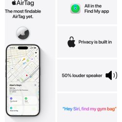 Apple AirTag (2. generation), 4 stk.
