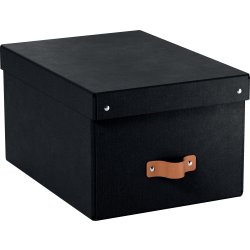 Leitz Puro Boks m. låg | M  | Sort | 2 stk.