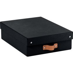 Leitz Puro Boks m. låg | M lav | Sort | 2 stk.