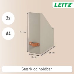 Leitz Puro Tidsskriftsamler | Beige | 2 stk.