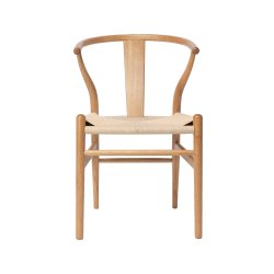 NordicLine kantinestol, eg/flettet sæde