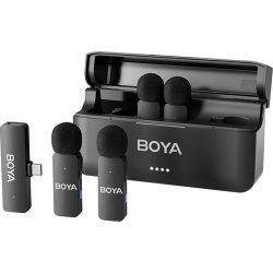 BOYA trådløse 2.4 GHz USB-C mikrofoner, 4 stk.