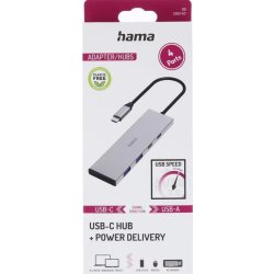 Hama USB-C Hub, USB 3.2 Gen2, 2 x USB-C, 2 x USB-A