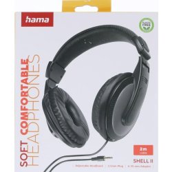 Hama Shell II over-ear høretelefoner, sort