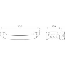 Plus Outdoor fitness 3 inkl. Beslag, sort
