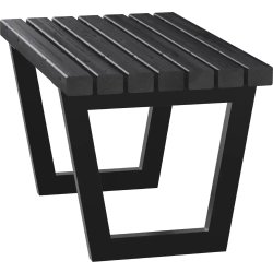 Plus Siesta Living Loungeskammel/bord, 75 cm, sort