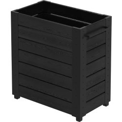 Plus Cubic Blomsterkasse m/fødder 87x50x92, sort