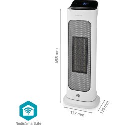 Nedis SmartLife Keramisk PTC Varmeblæser, 2000W