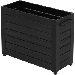 Plus Cubic Blomlåda m/fötter 120x50x92, svart