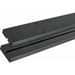 Plus Basic Junior bord/bænkesæt+ryglæn, sort 118cm