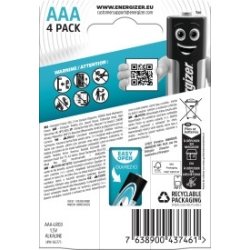 Energizer Max Plus Alkaline AAA batteri, 4 stk.